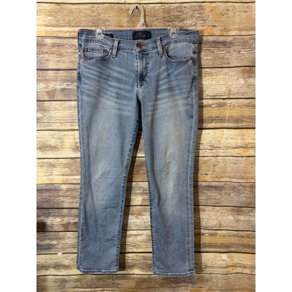 Lucky Brand Sweet Jean‎ Straight Light Wash Denim Jeans 10 30 Mid Rise